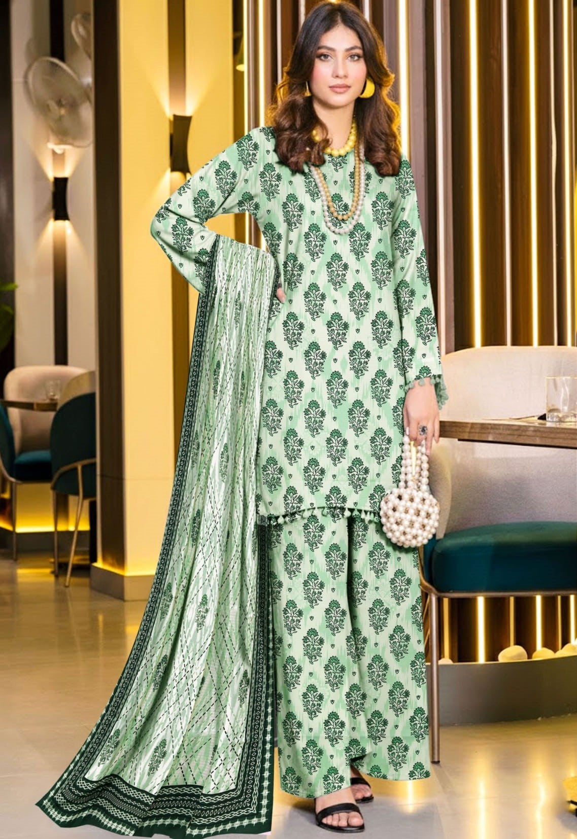 3PC VISCOSE LINEN RT-RM-05