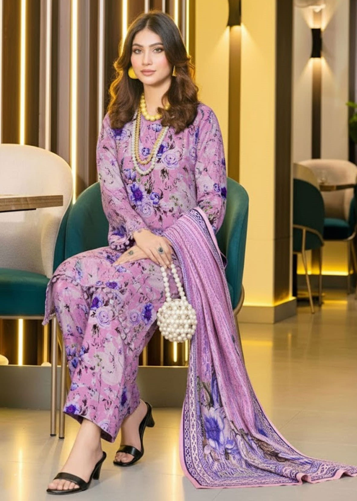 3PC VISCOSE LINEN RT-RM-07