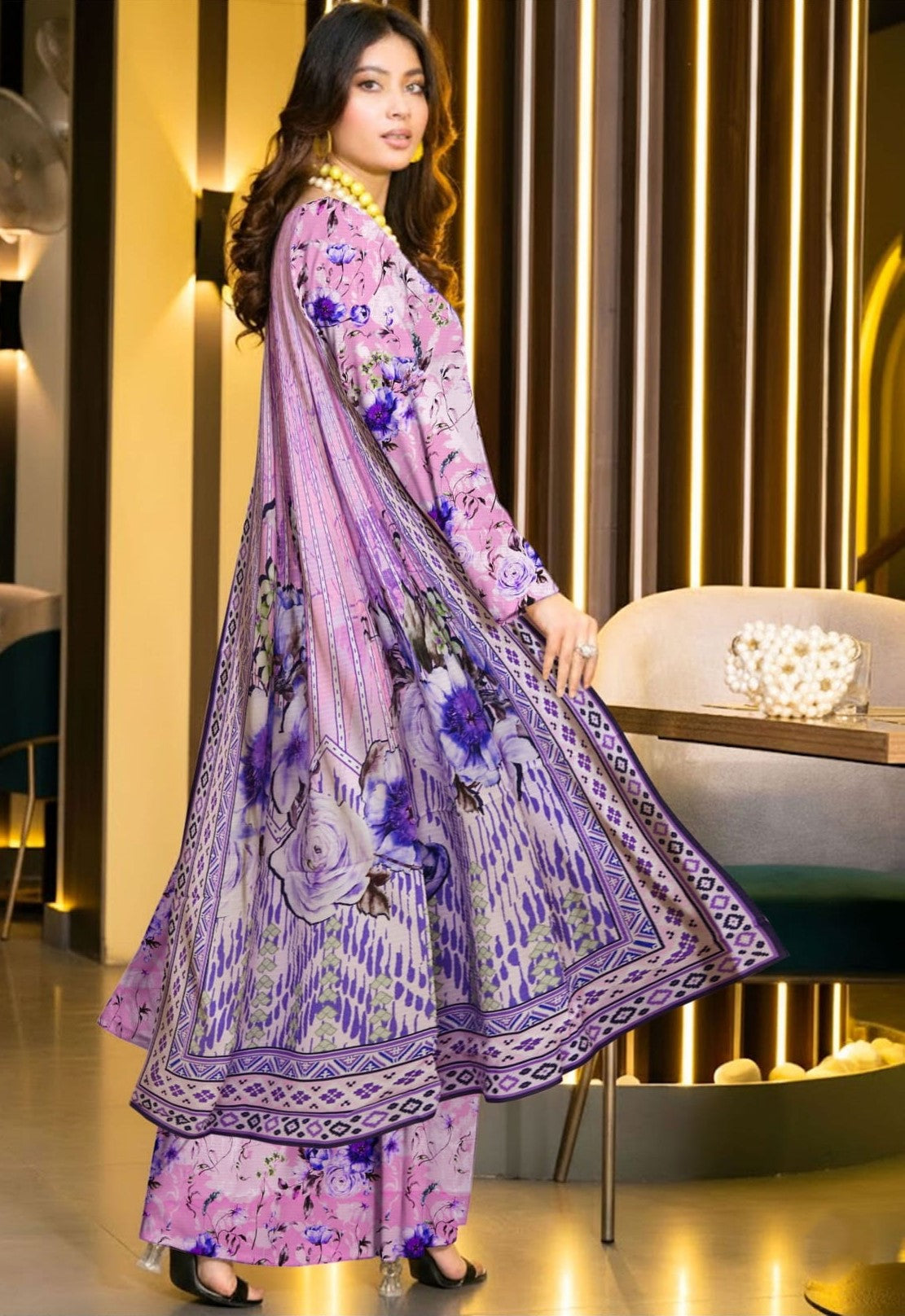 3PC VISCOSE LINEN RT-RM-07