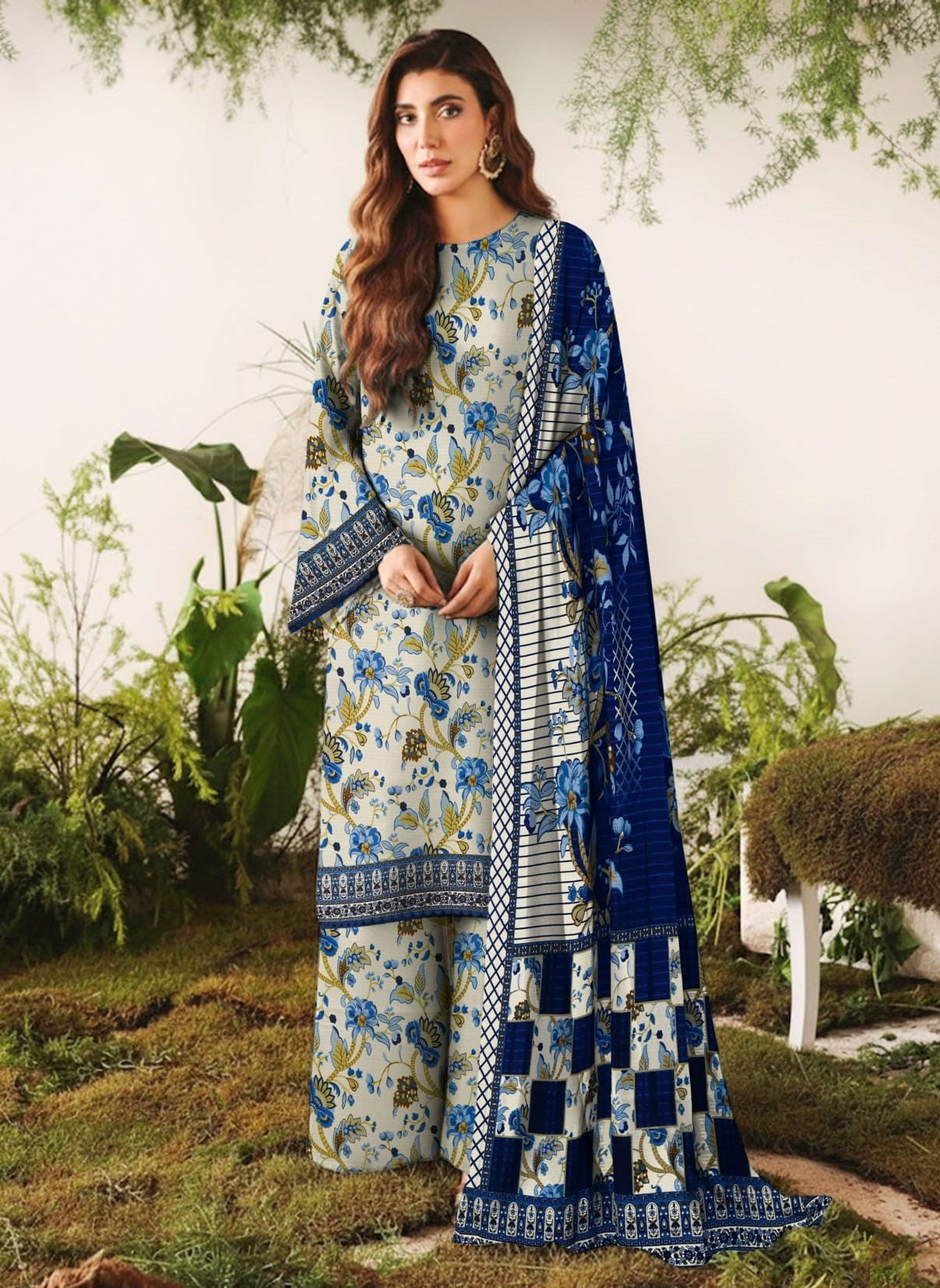 3PC VISCOSE LINEN RT-VL-28