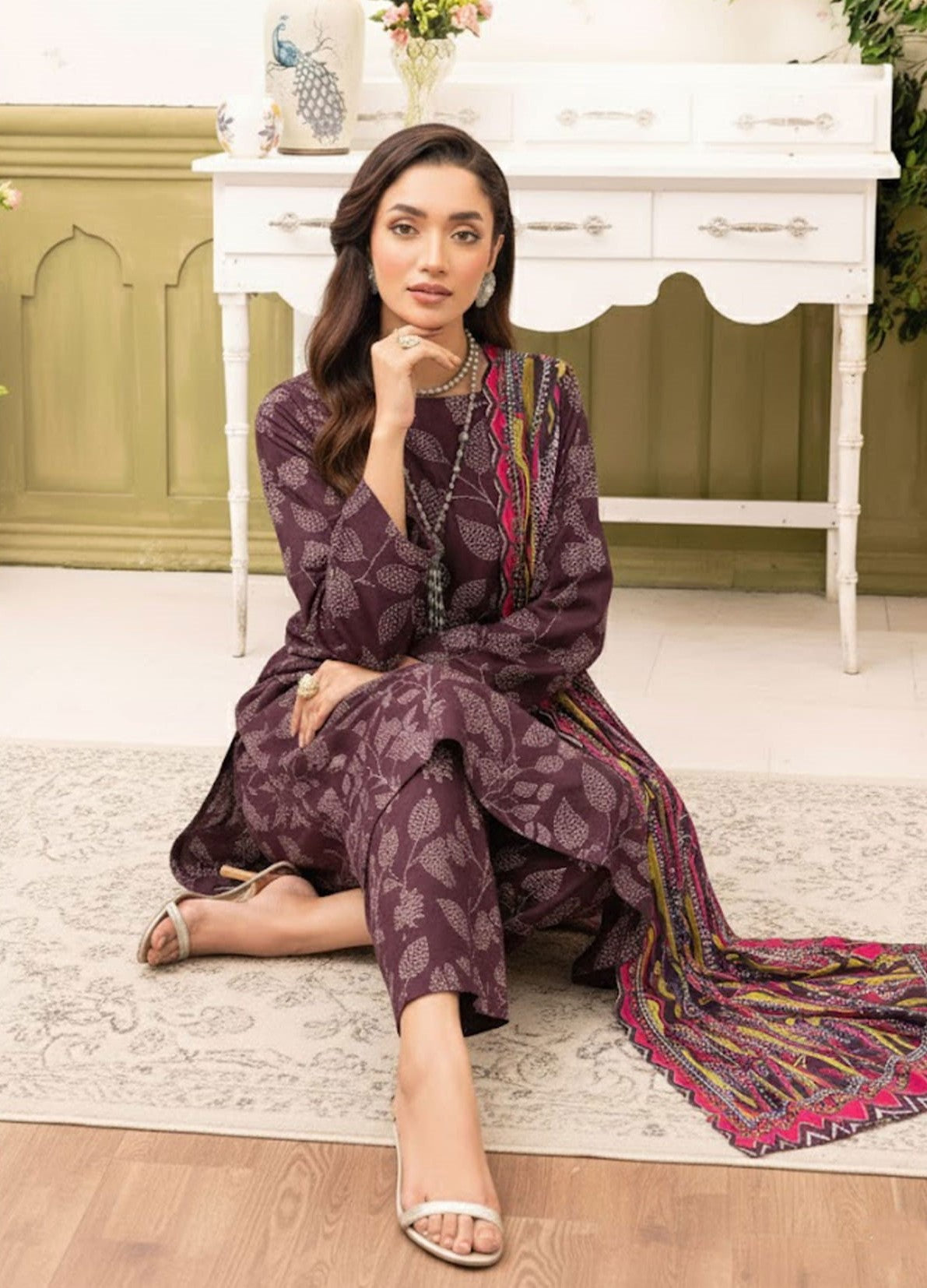 3-PC Masoori Un-Stitched RTM-09