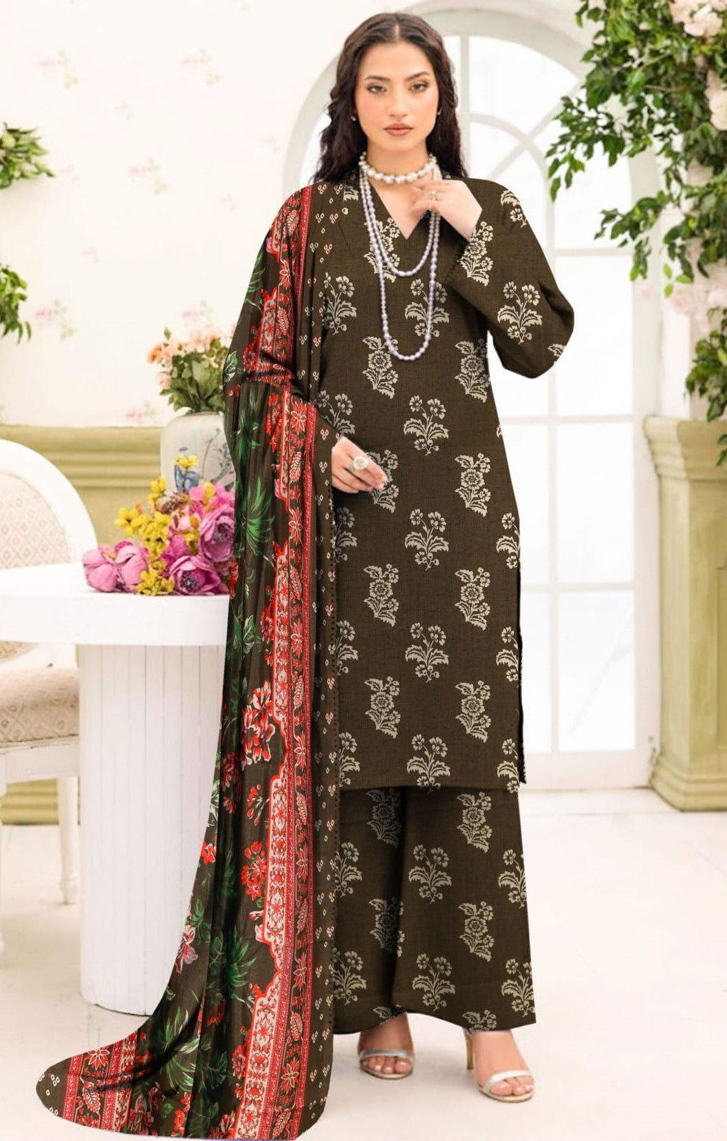 3-PC Masoori Un-Stitched RTM-10