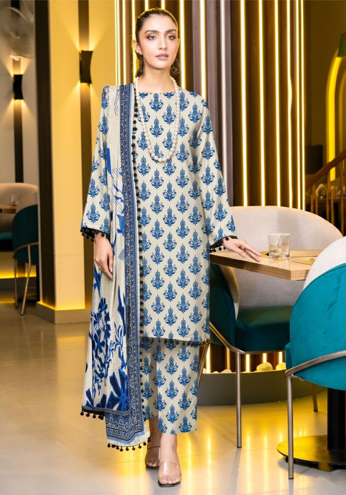 3PC VISCOSE LINEN RT-RM-01