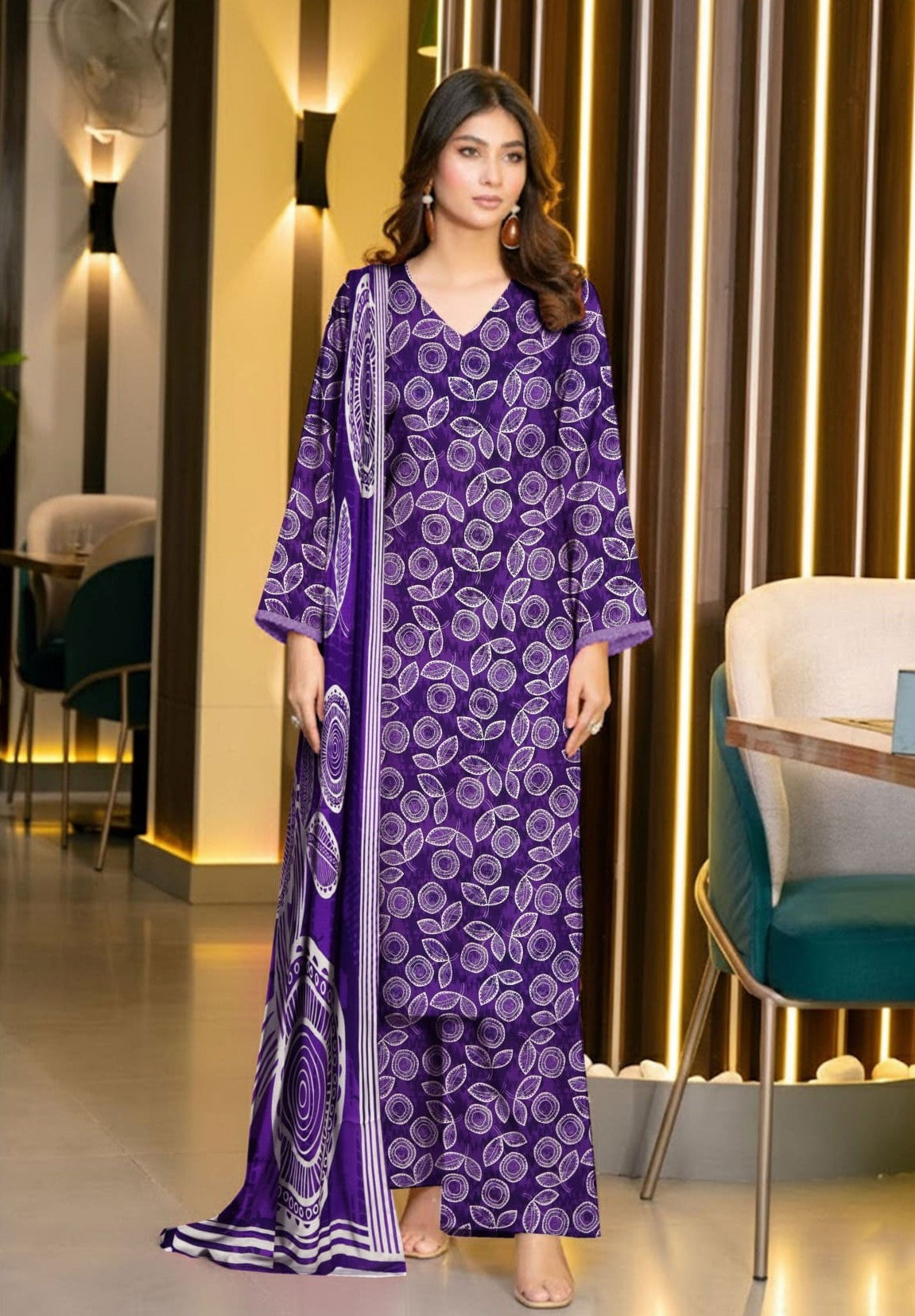 3PC VISCOSE LINEN RT-RM-02